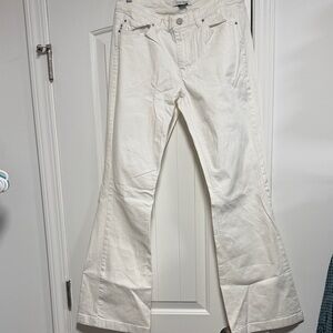 White House Black Market Ivory Denim Pants